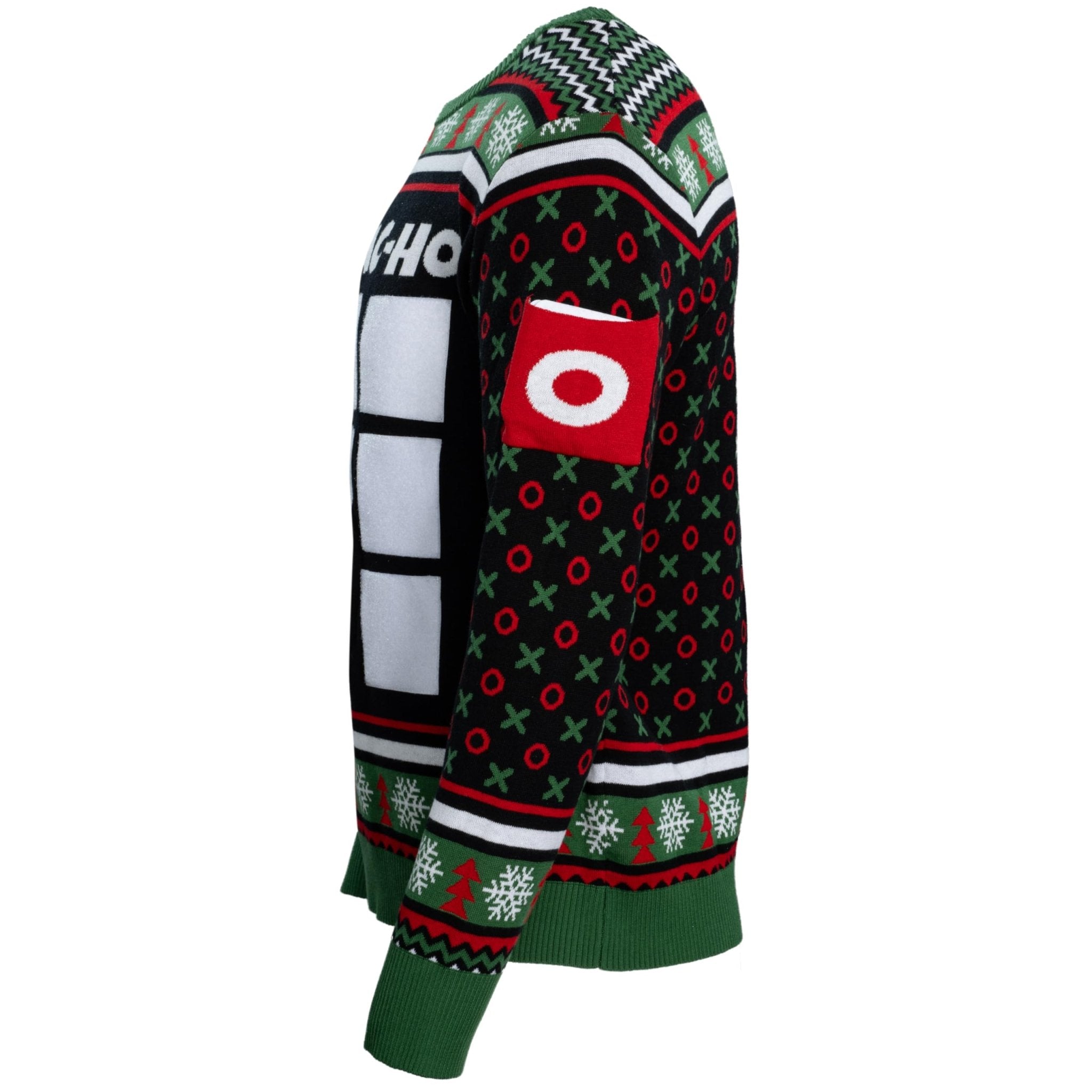 Tic Tac Ho Festive Holiday Party Game Unisex Ugly Christmas Sweater - TVStoreOnline