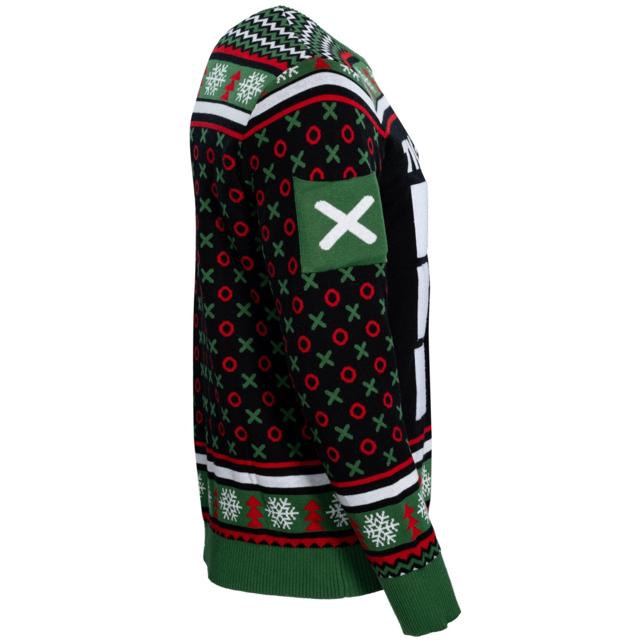 Tic Tac Ho Festive Holiday Party Game Unisex Ugly Christmas Sweater - TVStoreOnline