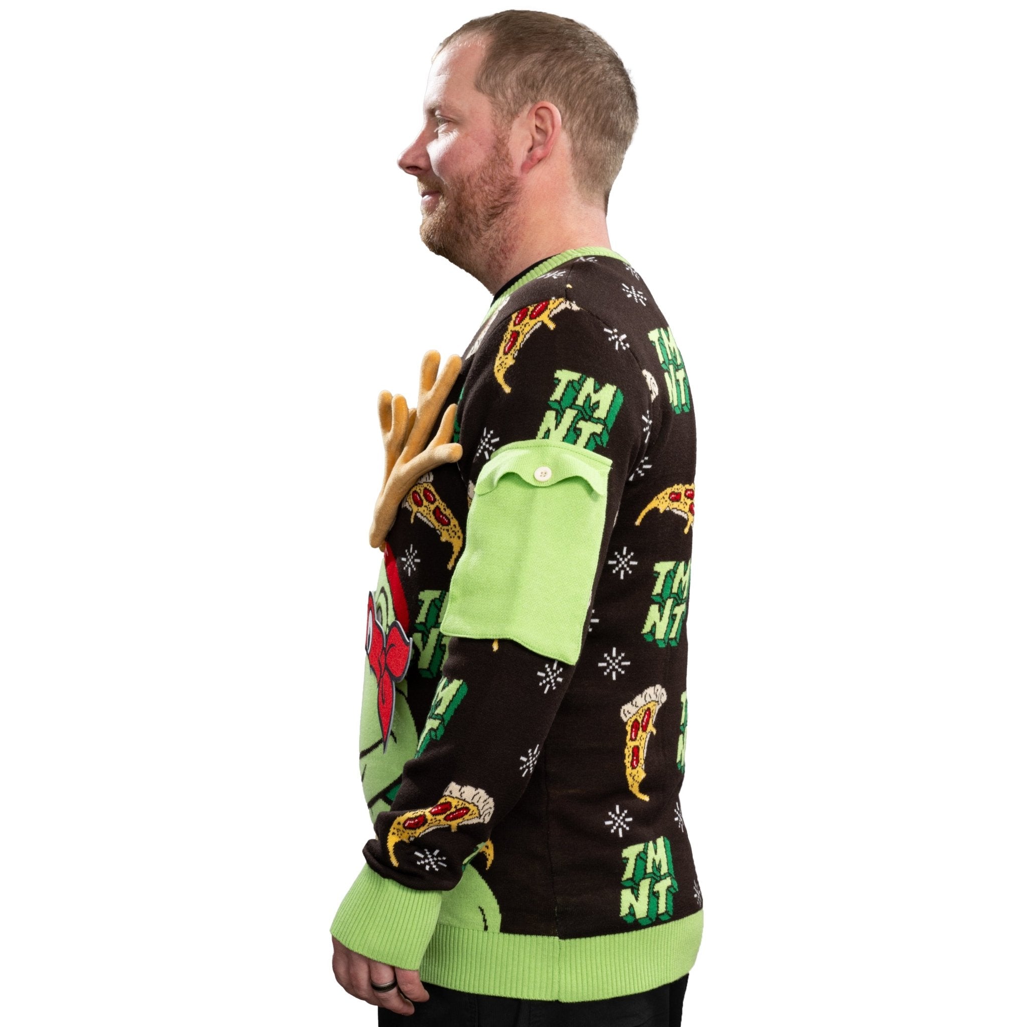 TMNT Ring Unisex Adult Ugly Christmas Game Ring Toss Sweater - TVStoreOnline