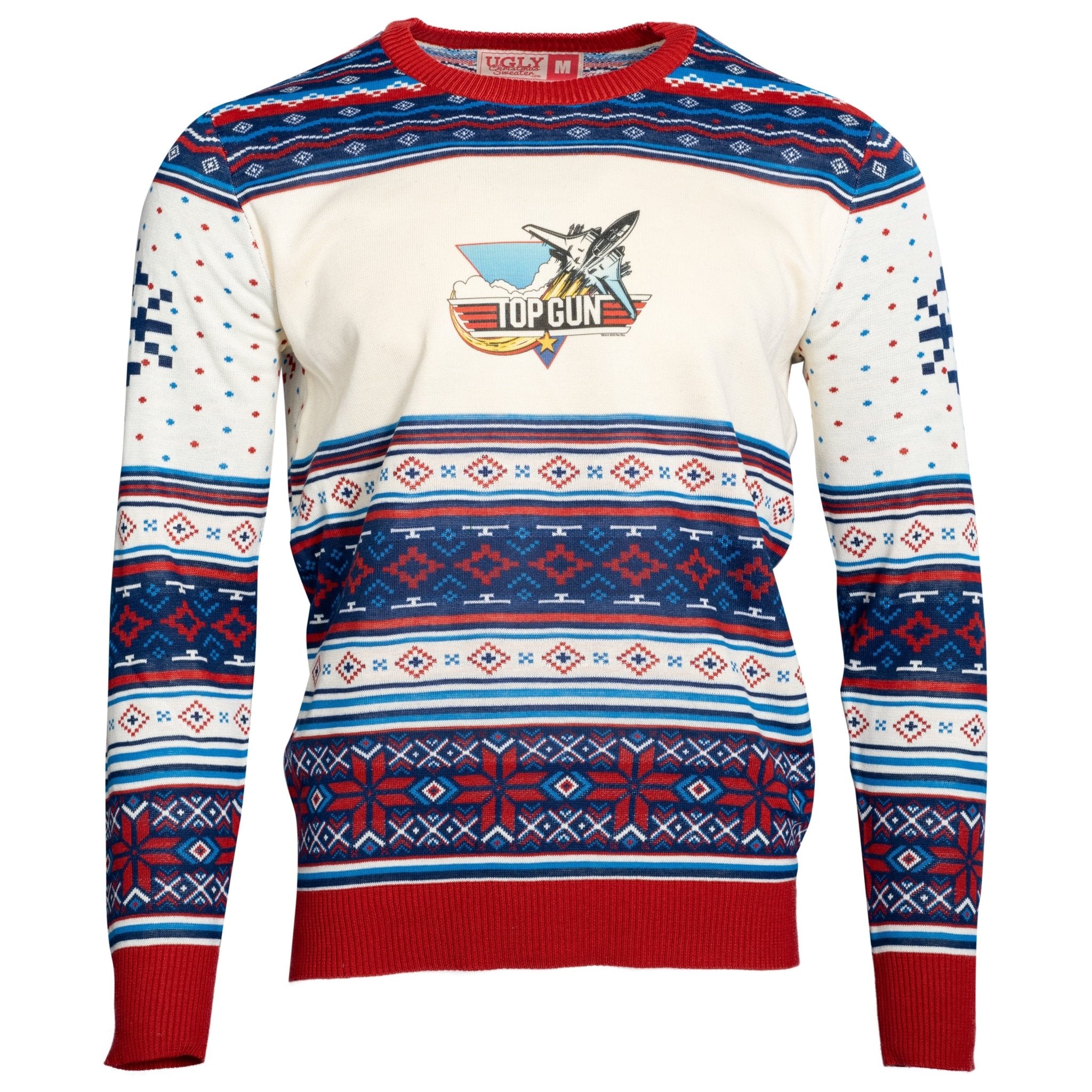 Top Gun Fighter Jet Christmas Sweater - TVStoreOnline
