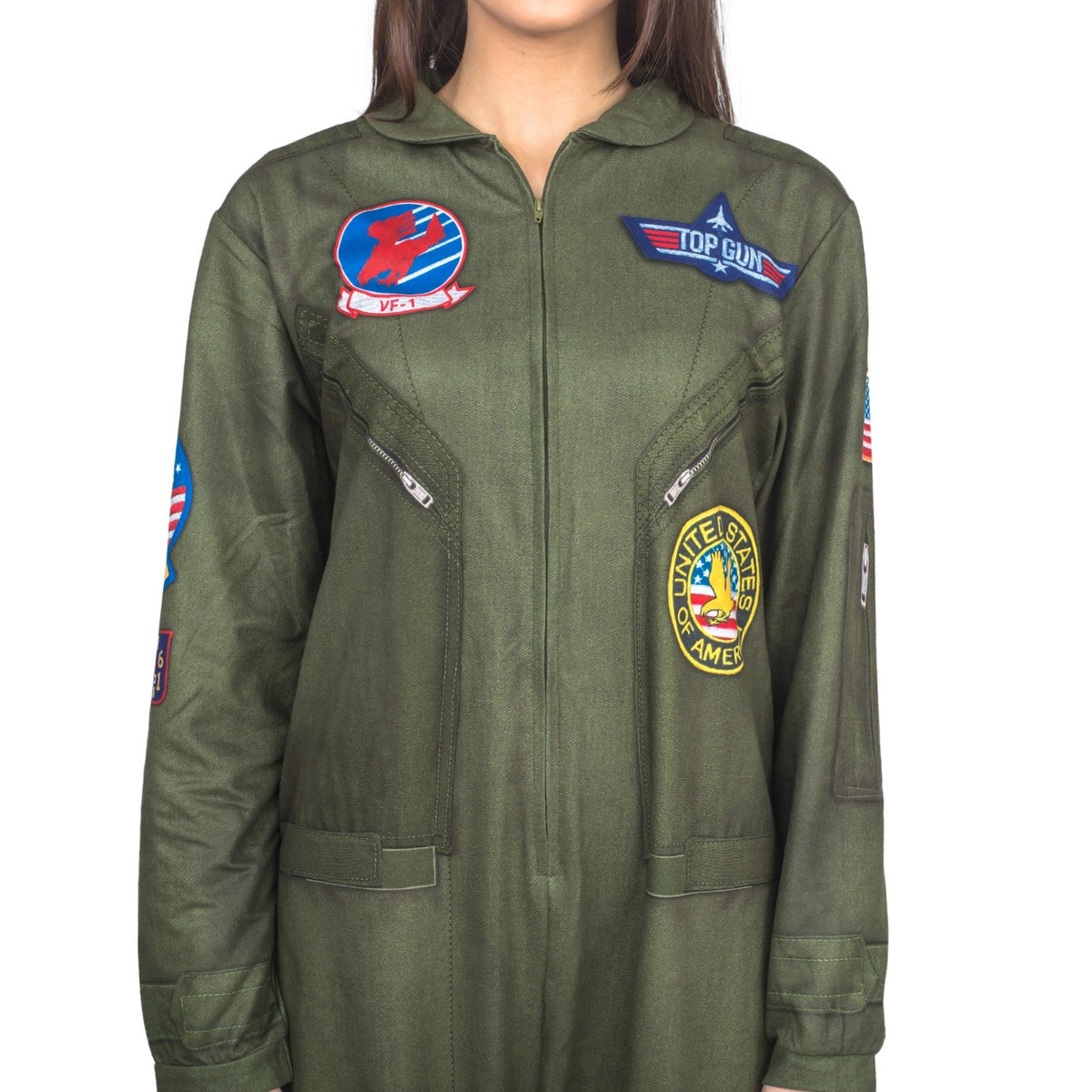 Top Gun Flight Suit Costume Pajama Union Suit - TVStoreOnline