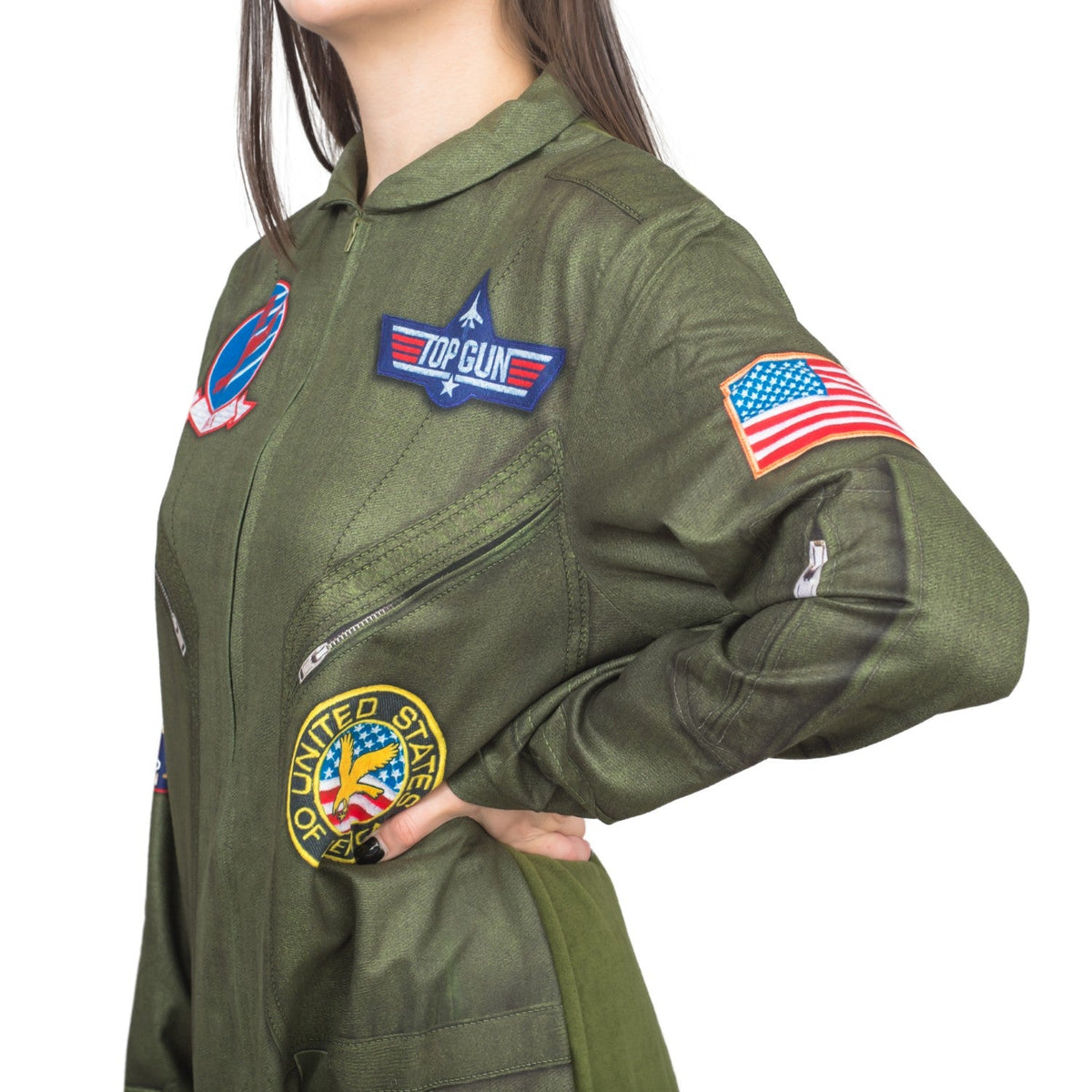 Top Gun Flight Suit Costume Pajama Union Suit - TVStoreOnline