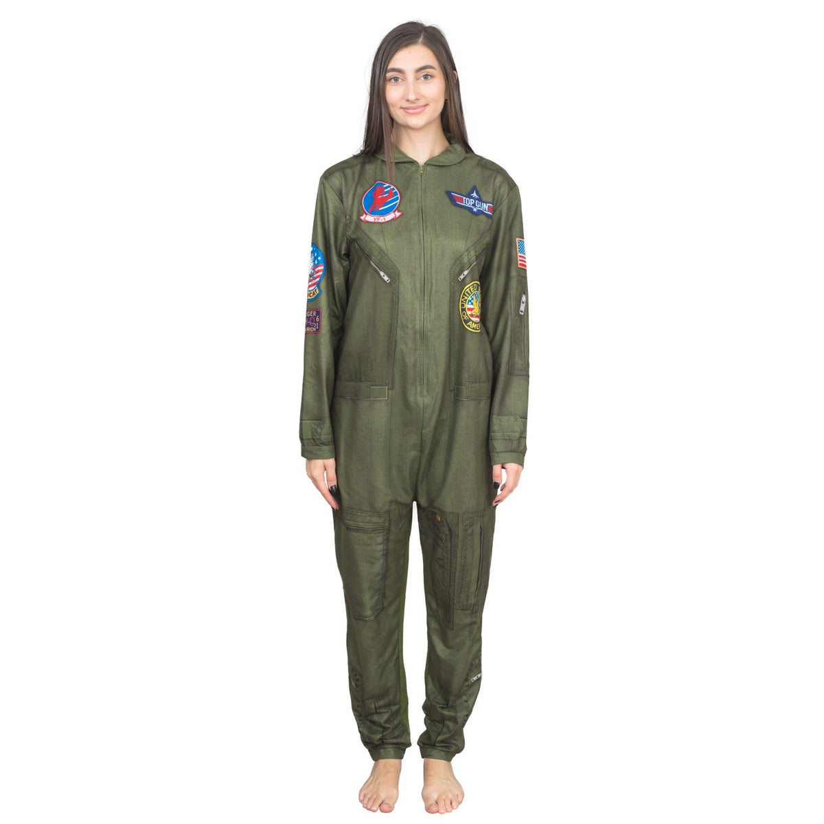 Top Gun Flight Suit Costume Pajama Union Suit - TVStoreOnline