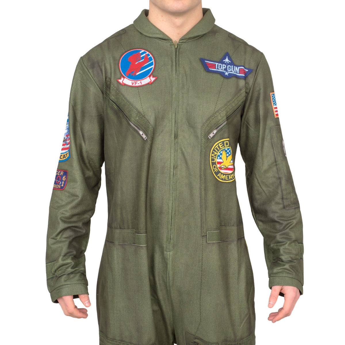 Top Gun Flight Suit Costume Pajama Union Suit - TVStoreOnline