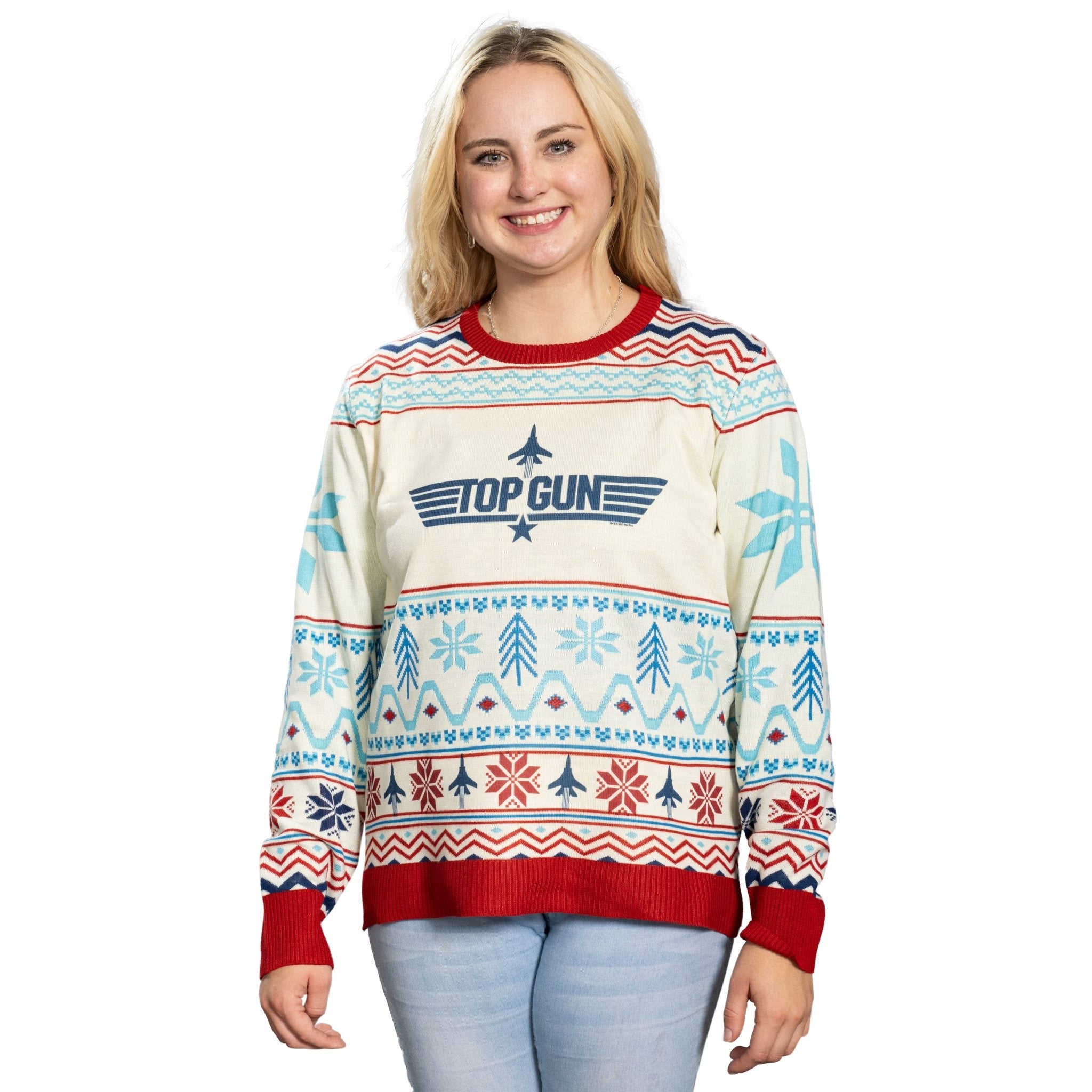 Top Gun Logo Christmas Sweater - TVStoreOnline