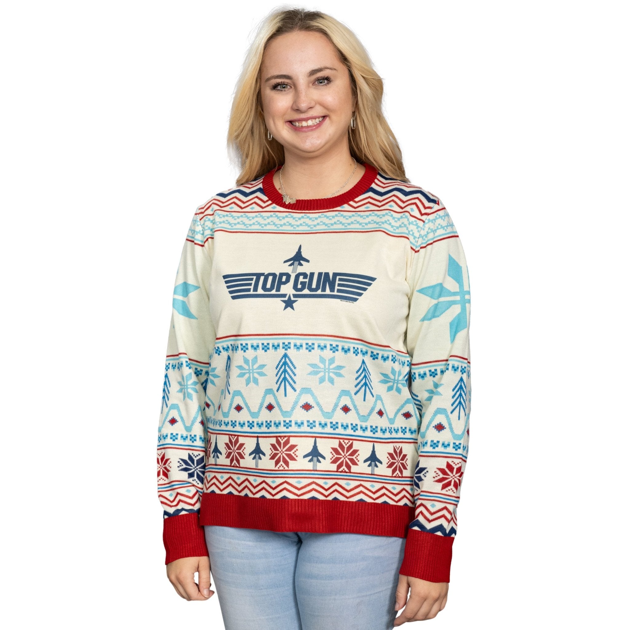 Top Gun Logo Christmas Sweater - TVStoreOnline