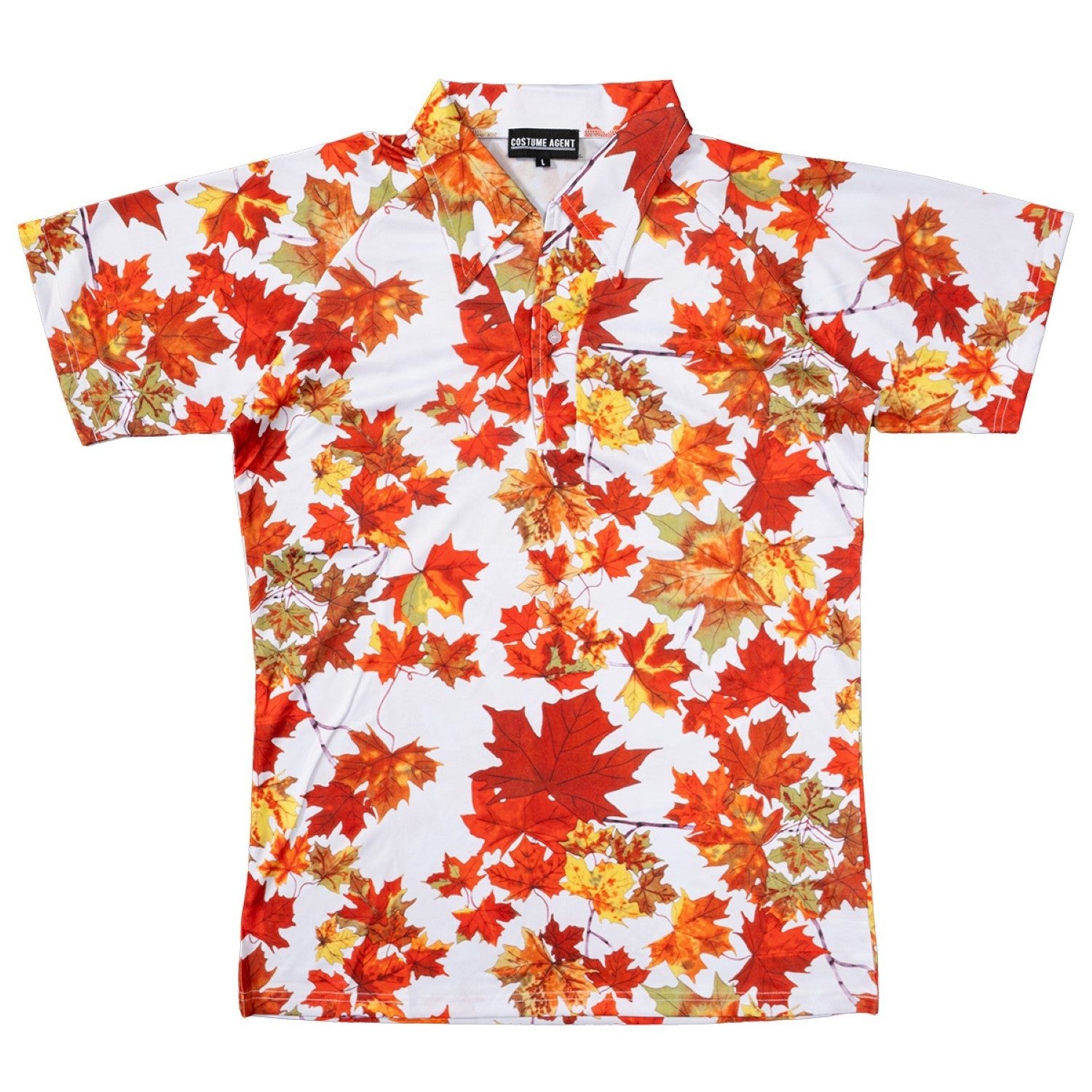 Tyler Durden Maple Leaf Button Up Shirt Adult Halloween Costume Cosplay Shirt - TVStoreOnline
