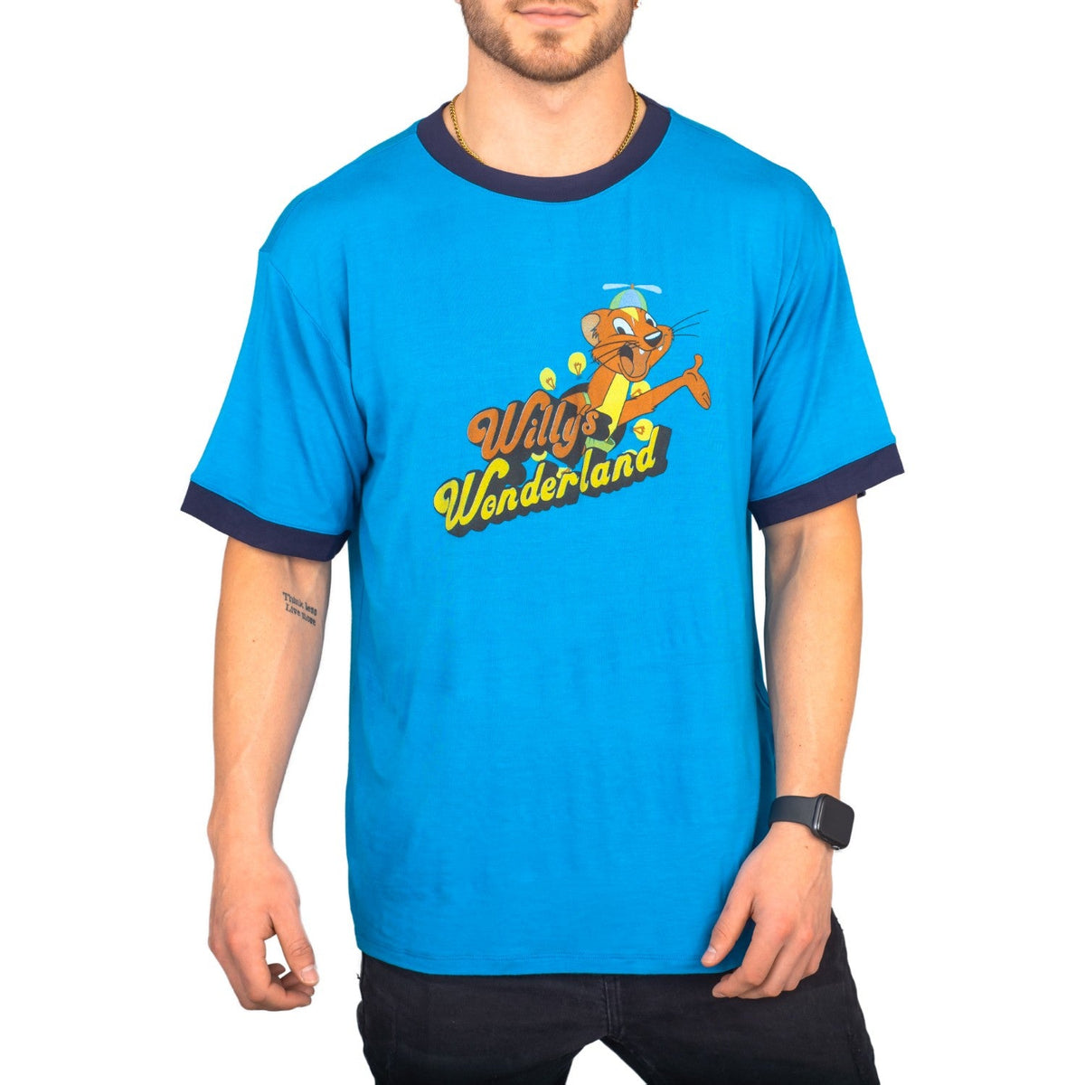 Willy's Wonderland The Janitor Blue T-shirt - TVStoreOnline
