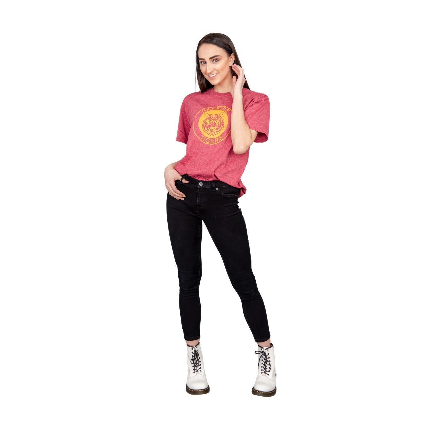 Women's SBTB Bayside Tigers School Logo Circle T-shirt - TVStoreOnline