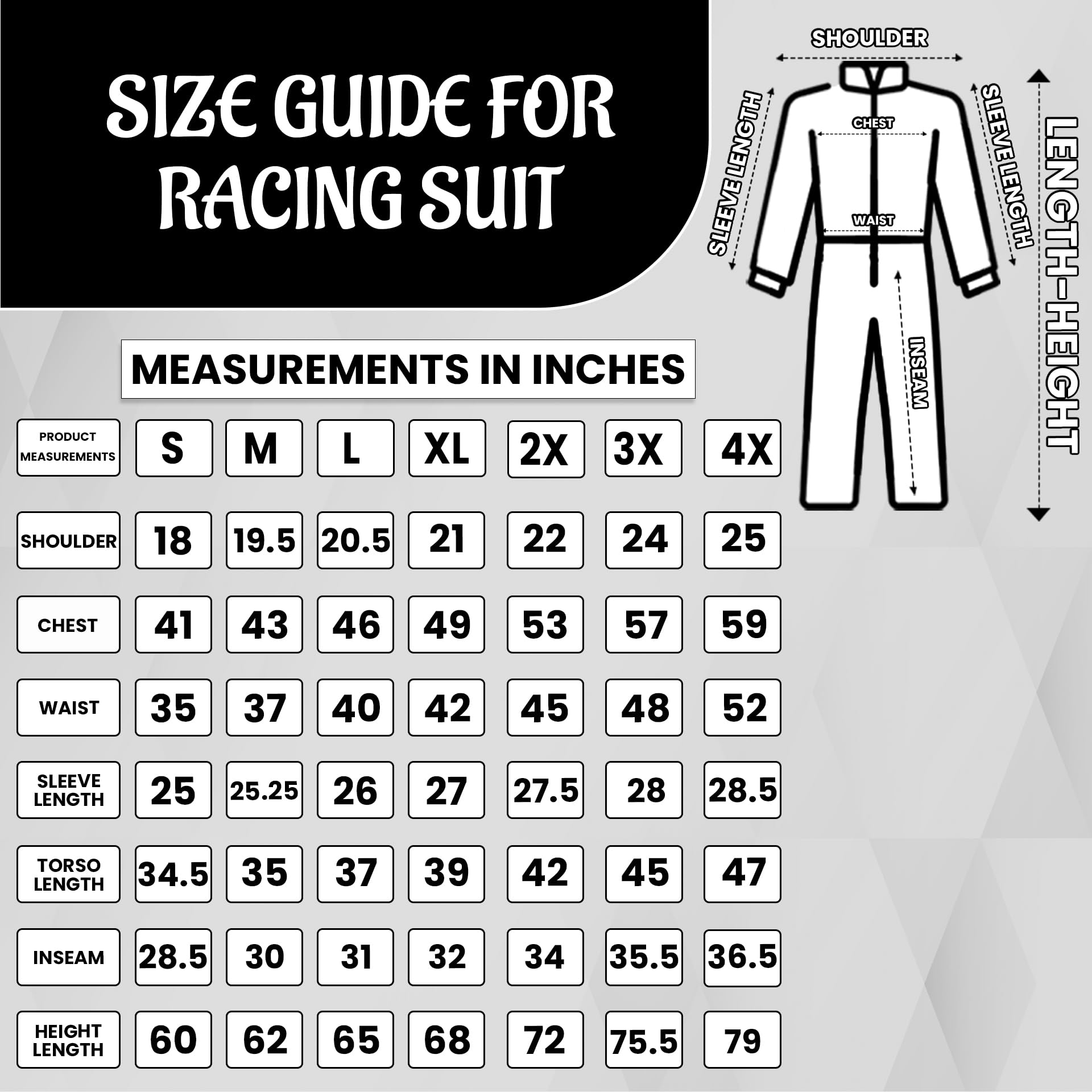WonderBread Jumpsuit: Ricky Bobby Race Driver Costume Mashup (No Embroidery) for Adult Halloween Cosplay - TVStoreOnline