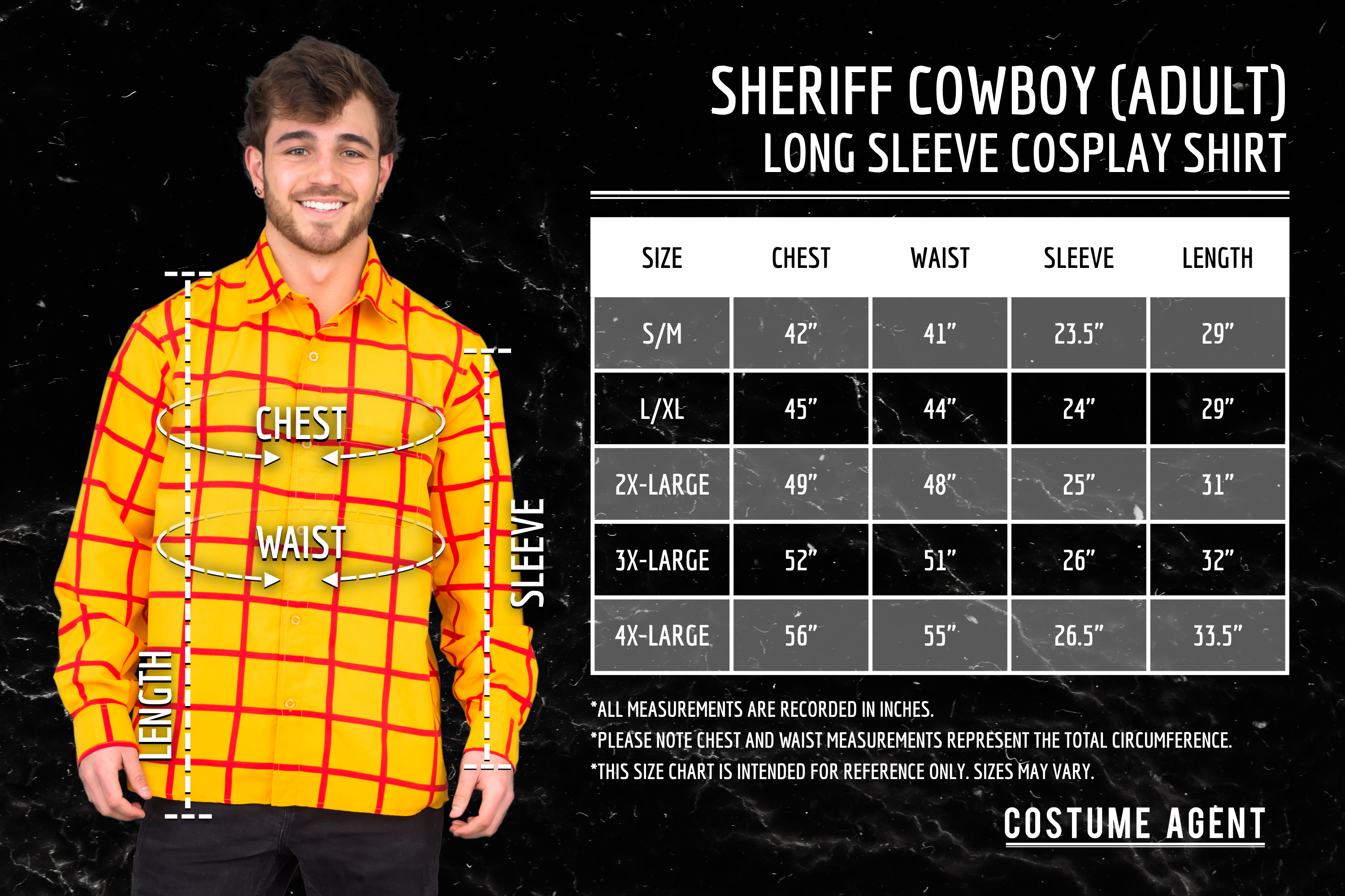 Toy Story Sheriff Cowboy Costume Shirt