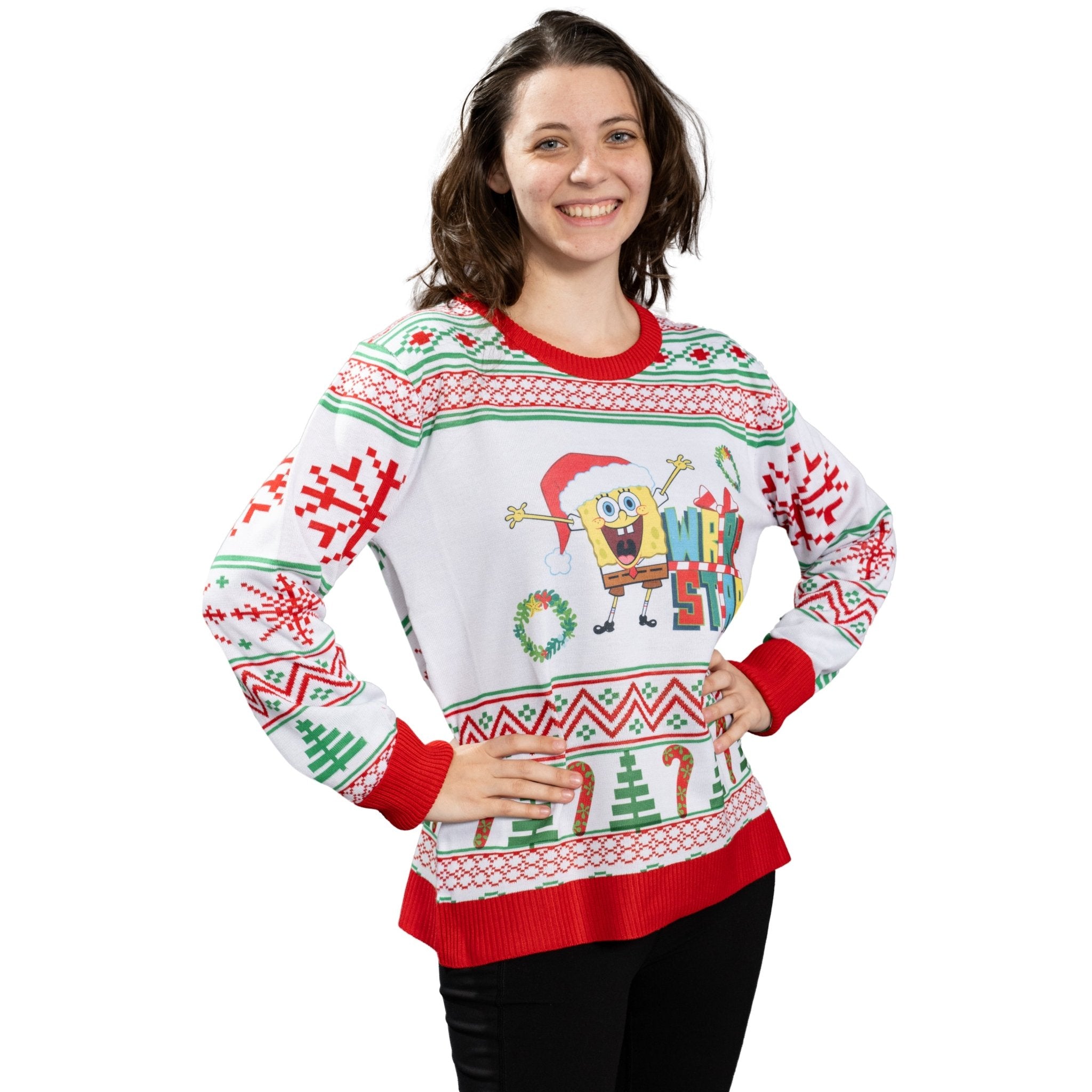 Wrap Star SpongeBob Christmas Sweater - TVStoreOnline