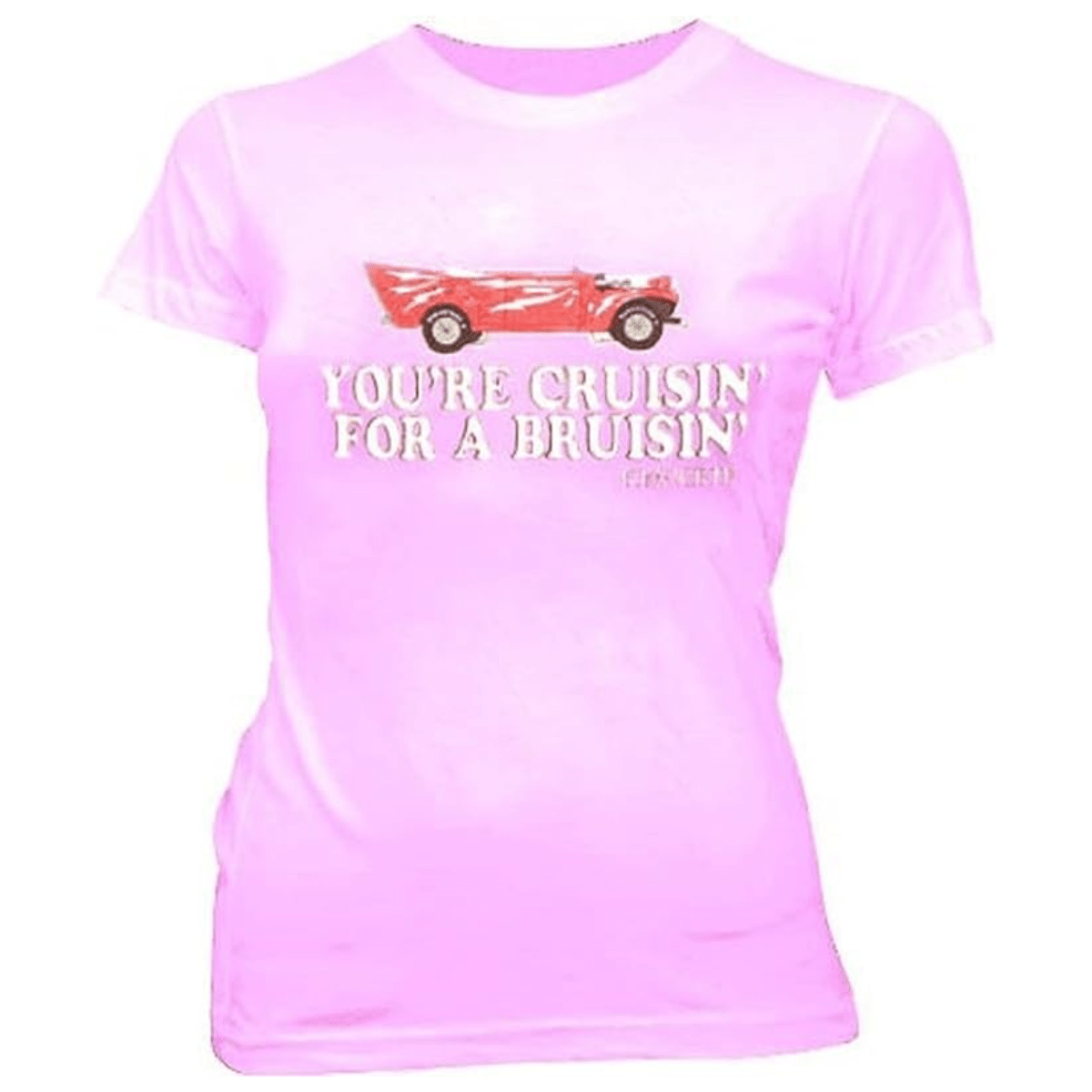 You're Cruisin' for A Bruisin Kenickie Light Pink Juniors T-Shirt Tee - TVStoreOnline