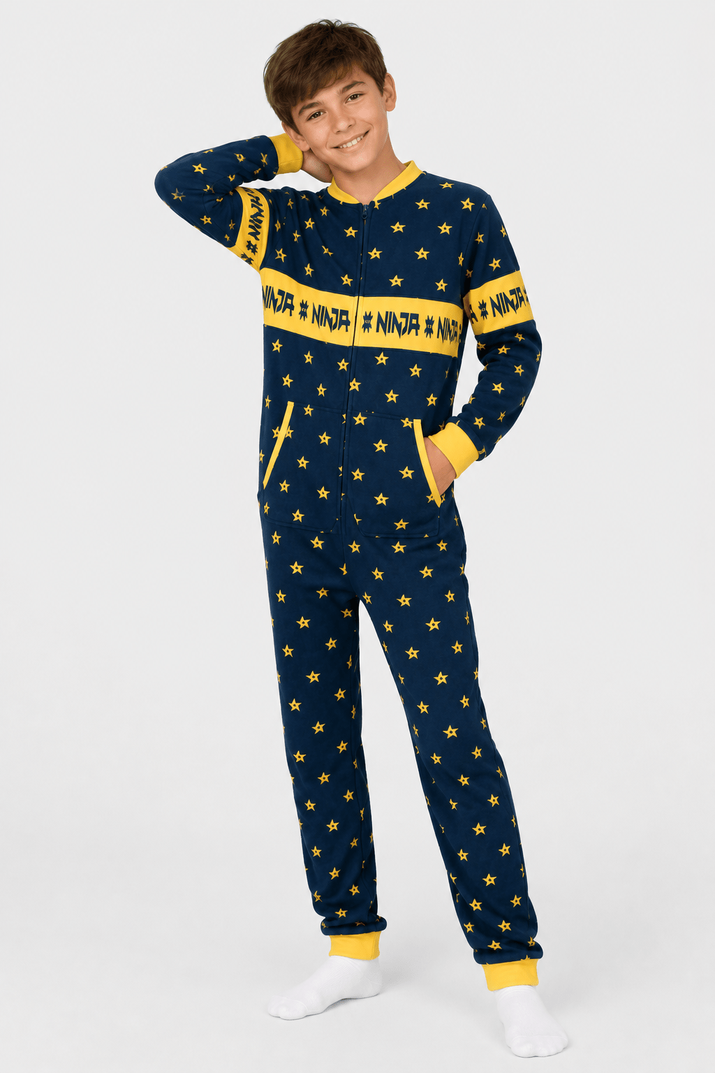 Youth Fortnite Ninja Christmas Pattern Jumpsuit - TVStoreOnline
