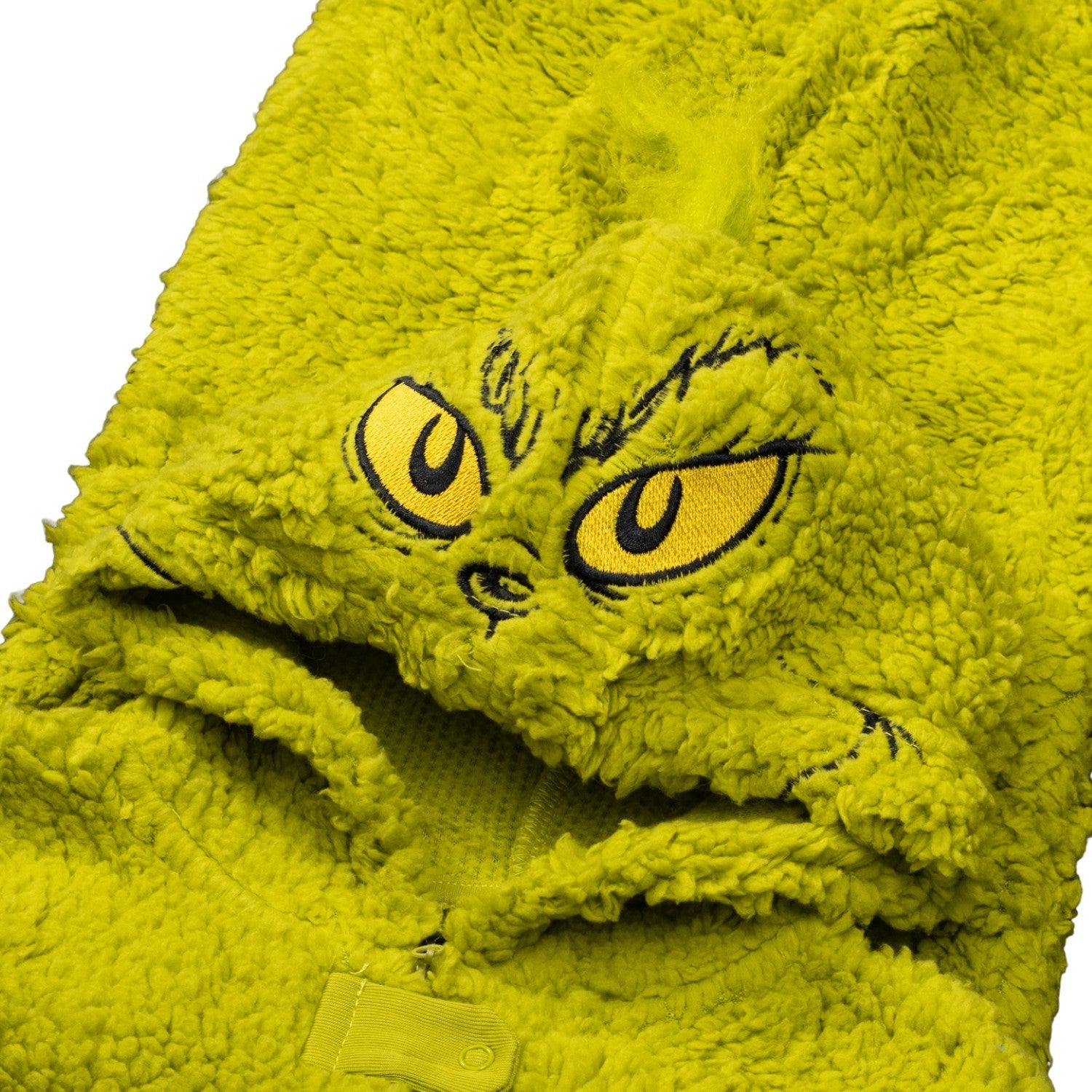 Youth Kids Toddler Grinch Sherpa Union Suit Pajamas Halloween Cosplay Costume - TVStoreOnline