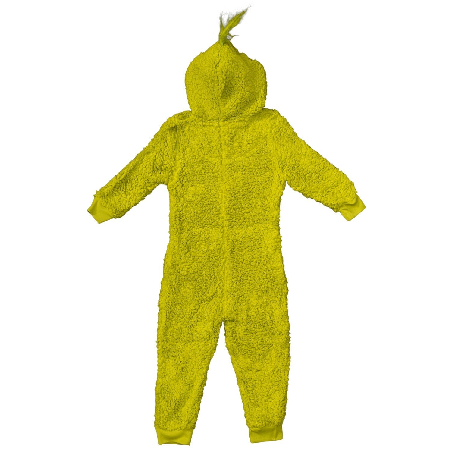 Youth Kids Toddler Grinch Sherpa Union Suit Pajamas Halloween Cosplay Costume - TVStoreOnline