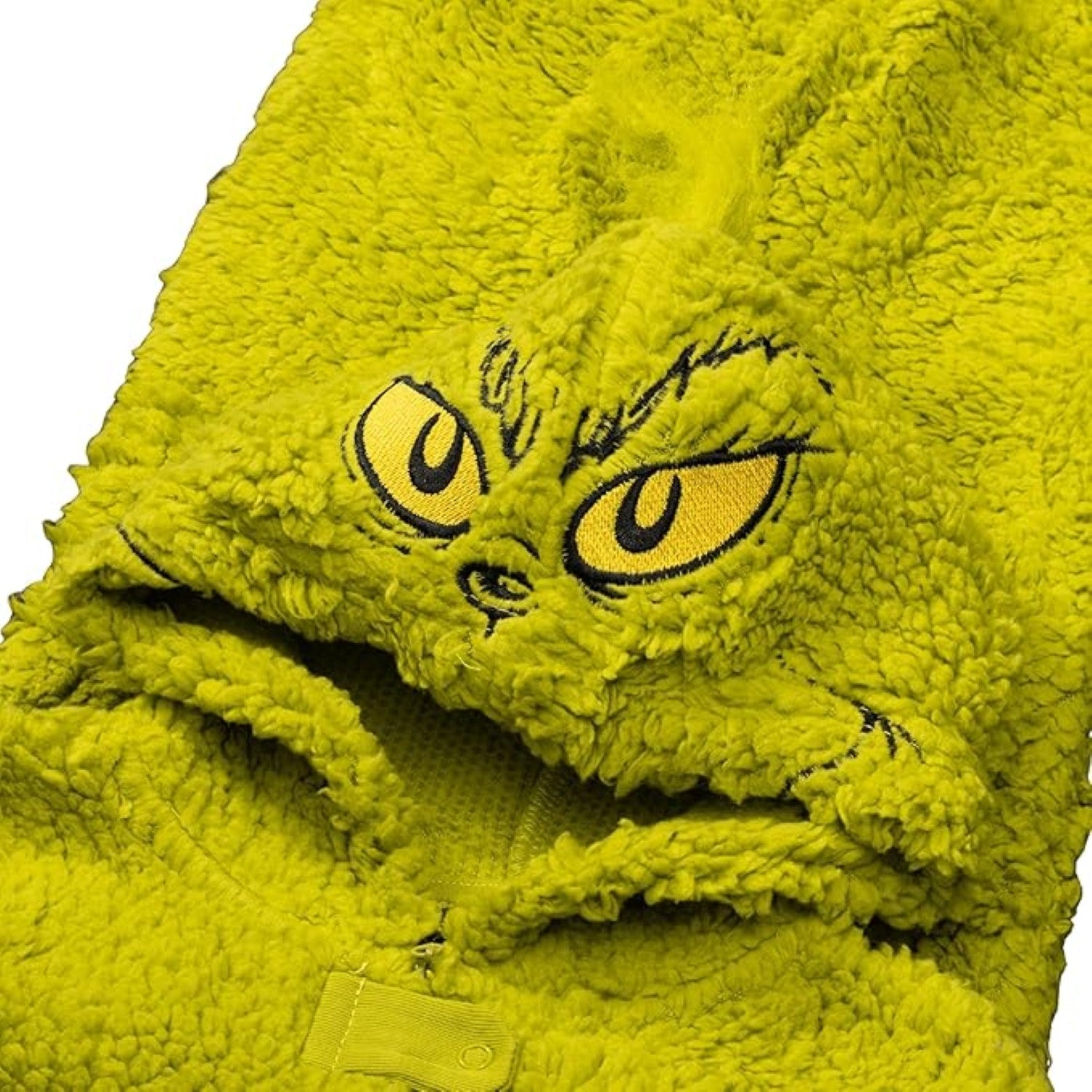 Youth Kids Toddler Grinch Sherpa Union Suit Pajamas Halloween Cosplay Costume - TVStoreOnline