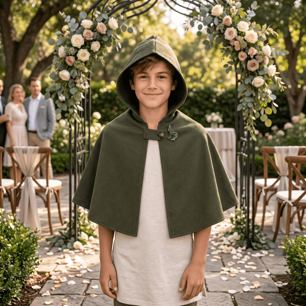 Youth Kids Wedding Bearer Halloween Costume Cape - TVStoreOnline