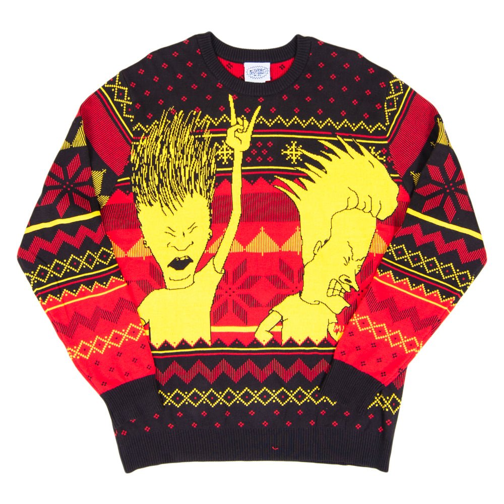 1990s Music TV Cartoon Character Morons Funny Ugly Christmas Sweater - TVStoreOnline