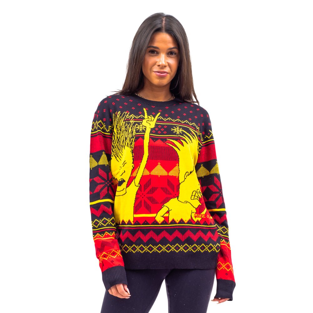 1990s Music TV Cartoon Character Morons Funny Ugly Christmas Sweater - TVStoreOnline
