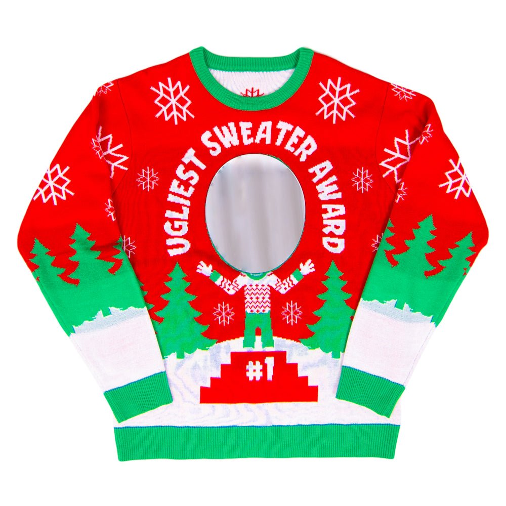 3D Mirror Ugliest Sweater Award Sweater - TVStoreOnline
