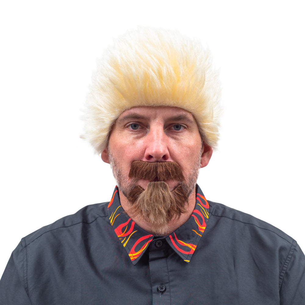 Famous Guy Feiri Chef Wig Beard Halloween Costume Cosplay