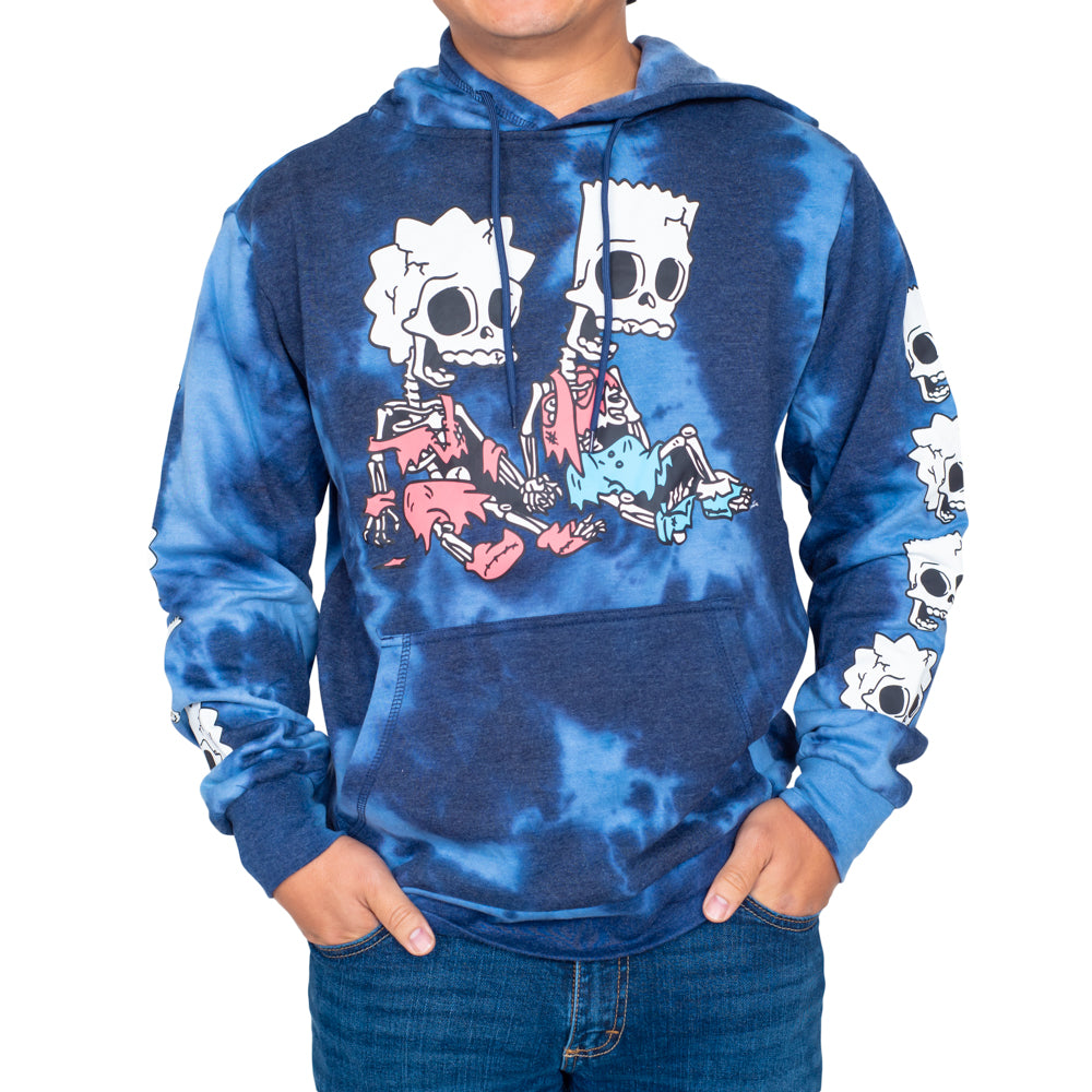 The Simpsons Bart and Maggie Skeleton Hex and the City Pull Over Hoodie