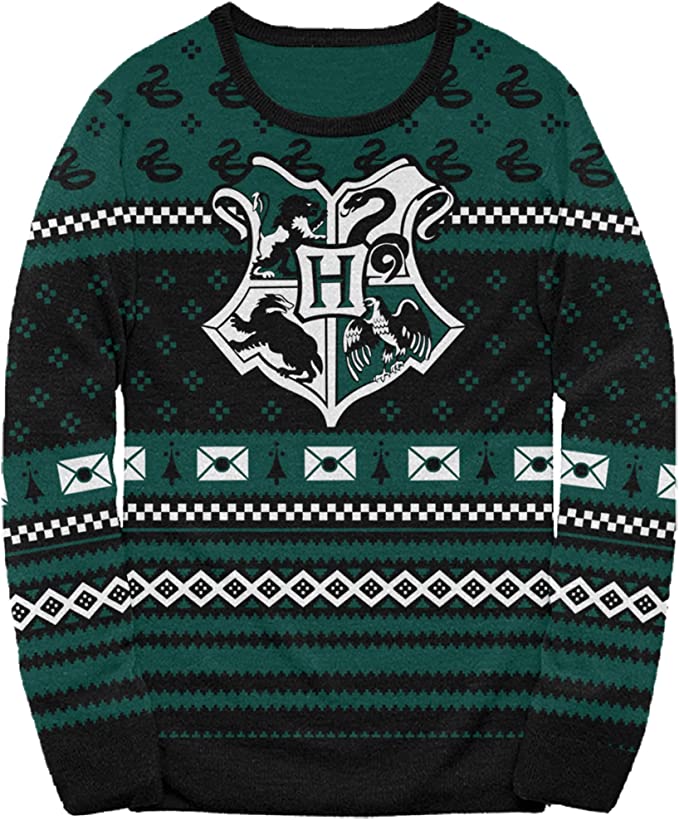 Harry Potter Slytherin Xmas Patterns Ugly Christmas Sweater