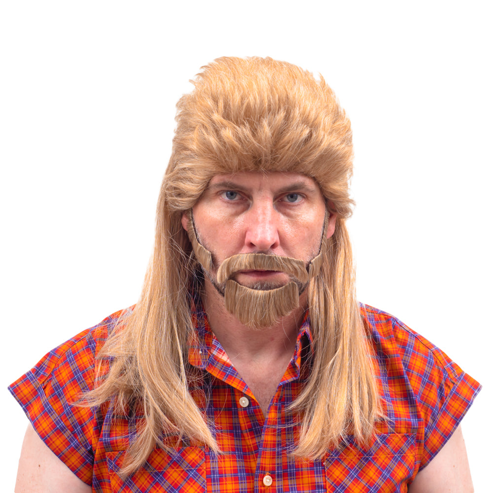 Joe the Janitor Dirt Wig and Beard Halloween Costume Cosplay