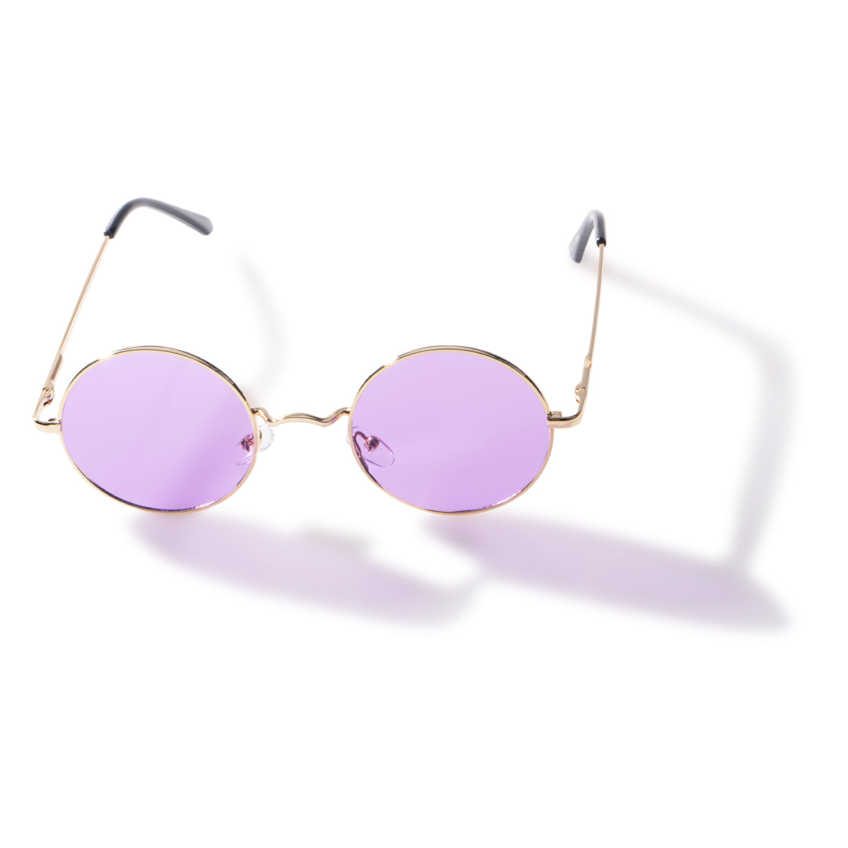 John Lennon Vintage Round Sunglasses Costume Accessory - Purple