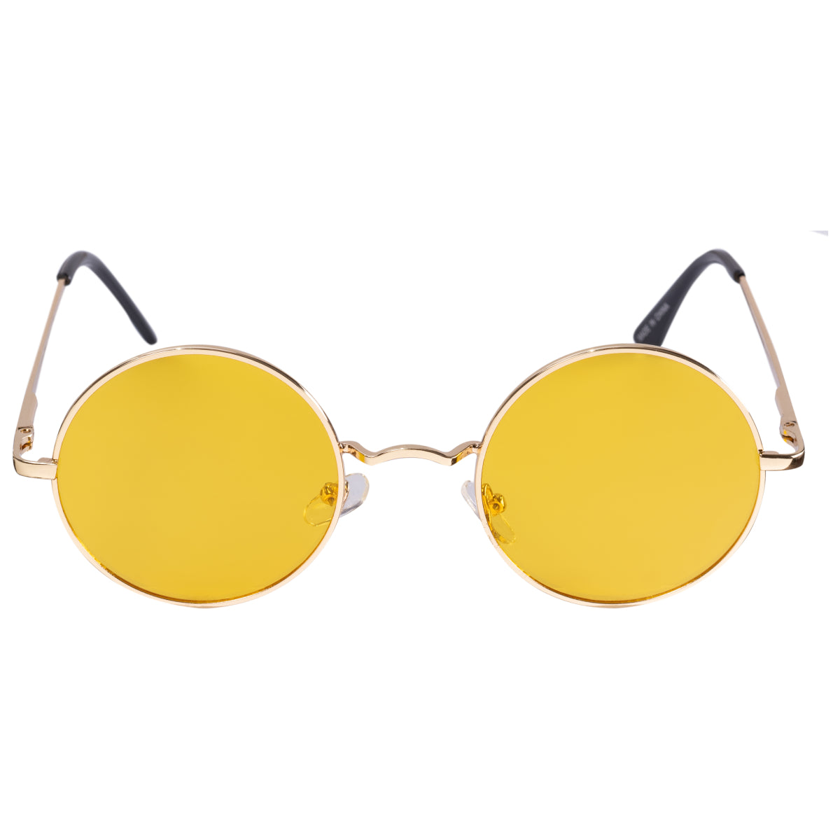 John Lennon Vintage Round Sunglasses Costume Accessory - Yellow