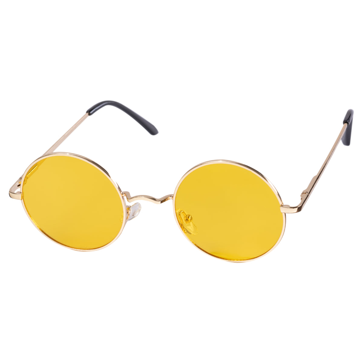 John Lennon Vintage Round Sunglasses Costume Accessory - Yellow