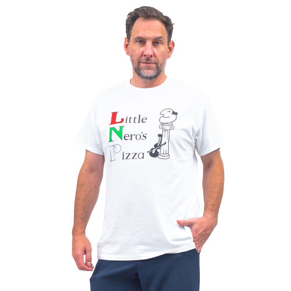 Little Nero's Pizza from Alone Christmas Movie White T-Shirt Tee