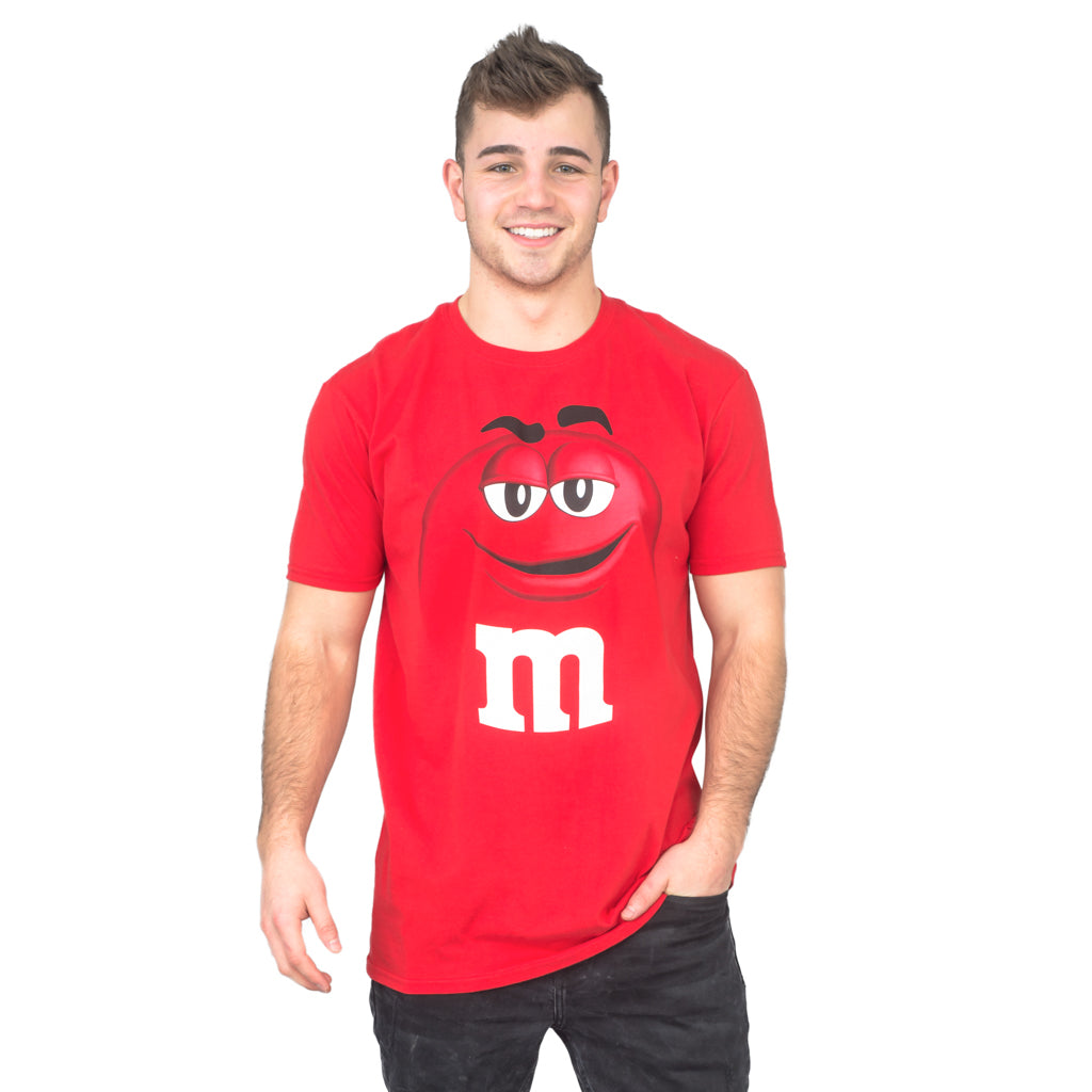 M&M's Candy Silly Character Face Adult T-Shirt