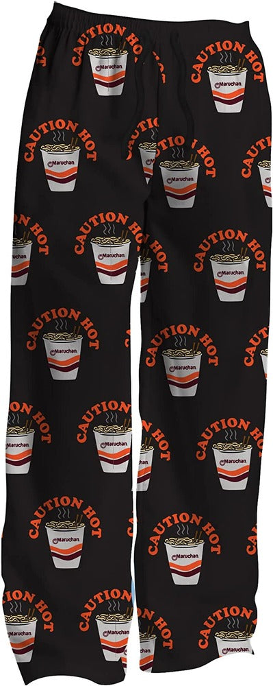 Maruchan Caution Hot Noodles Lounge Pants for Mens and Womens Sleepwear