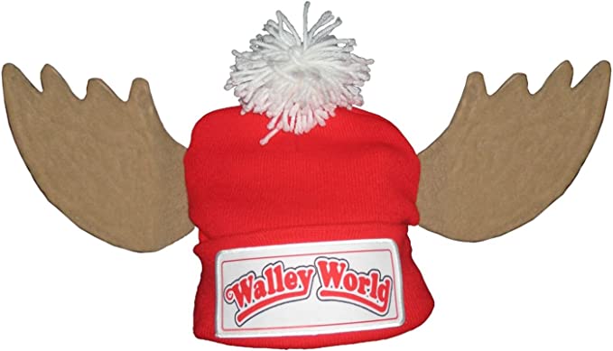 National Lampoon's Vacation Walley World Marty Moose Beanie Hat Red