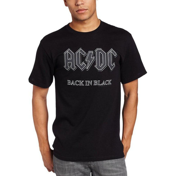Foreman Tegne forsikring Kvarter AC/DC Back in Black Adult T-shirt | TV Store Online