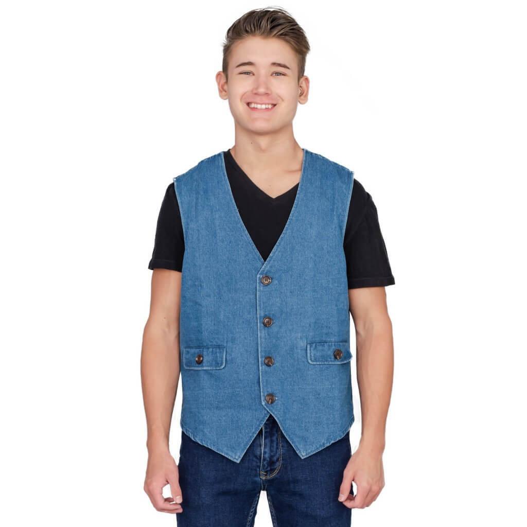 Adult Halloween Costume Uncle Rico Jeans Vest-tvso