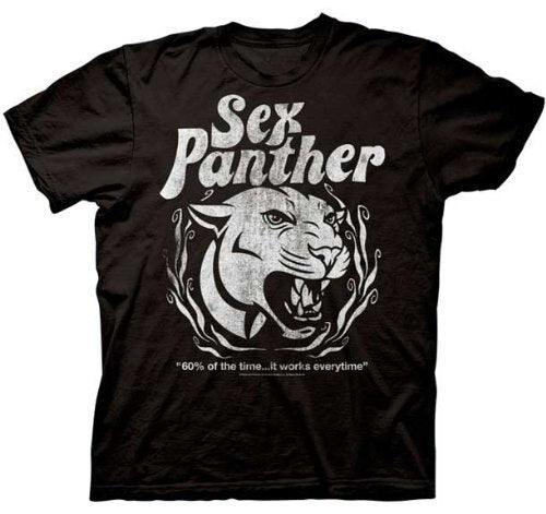 Anchorman Distressed Sex Panther Image T-Shirt-tvso