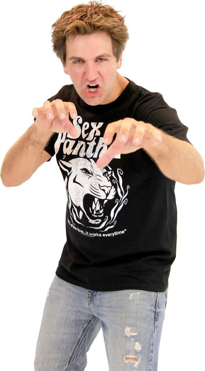 Anchorman Distressed Sex Panther Image T-Shirt-tvso