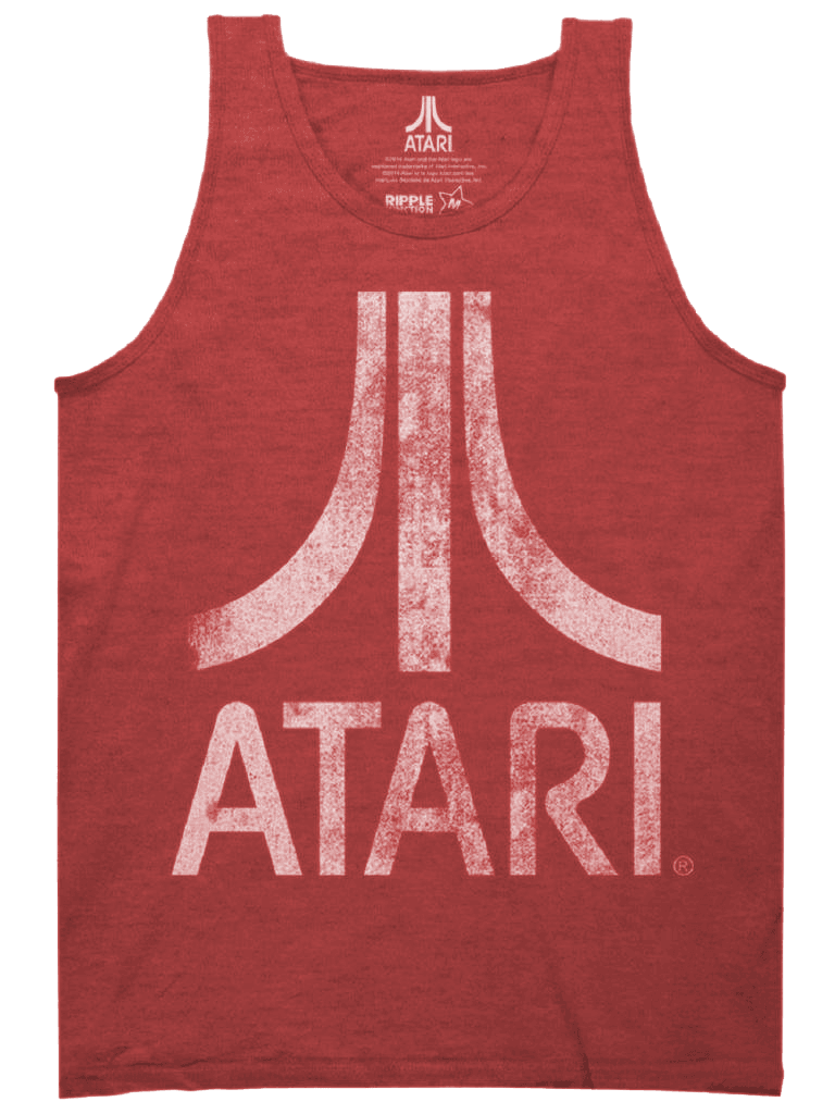 Atari Distressed Logo Adult Tank Top-tvso