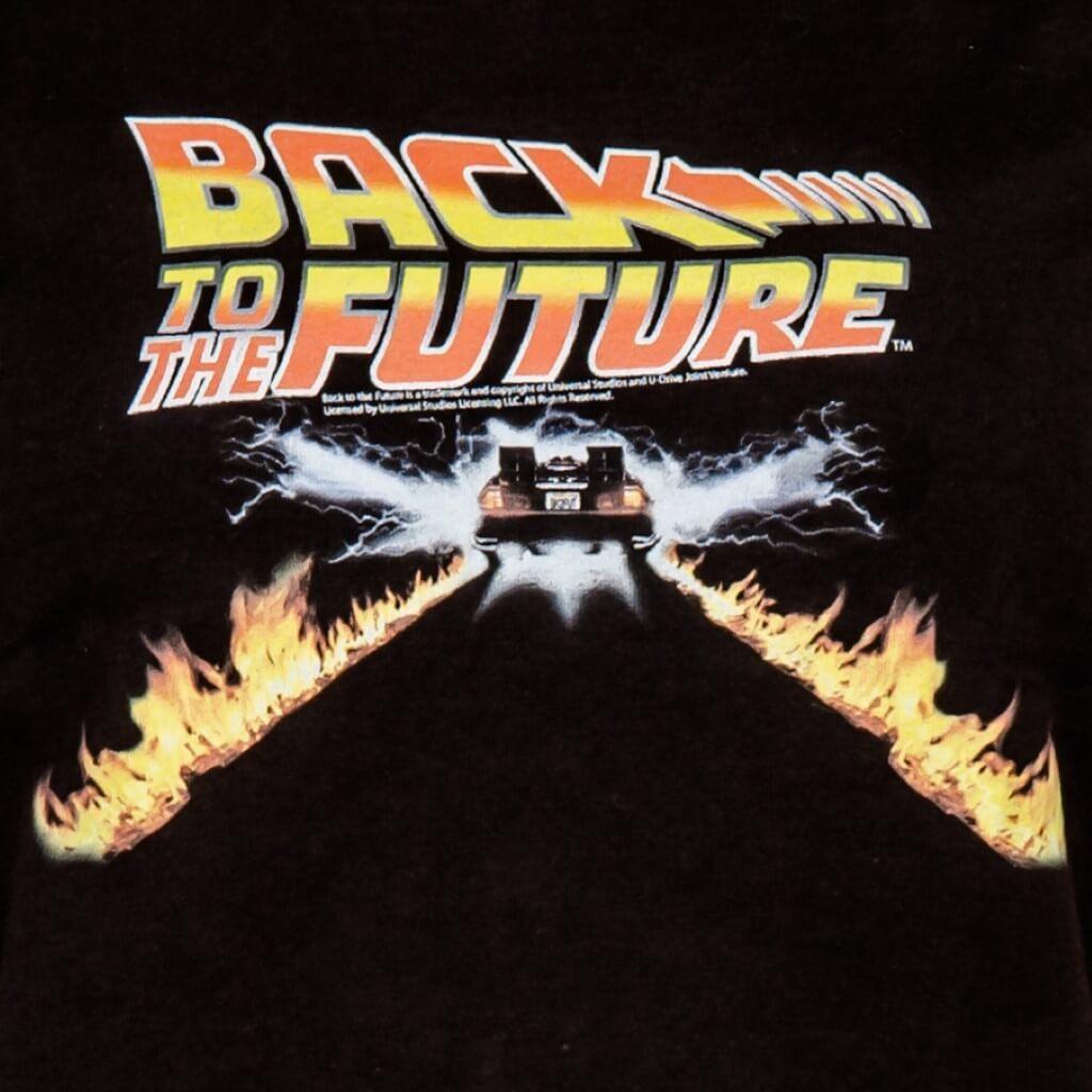 Back to the Future Flames Juniors T-shirt-tvso