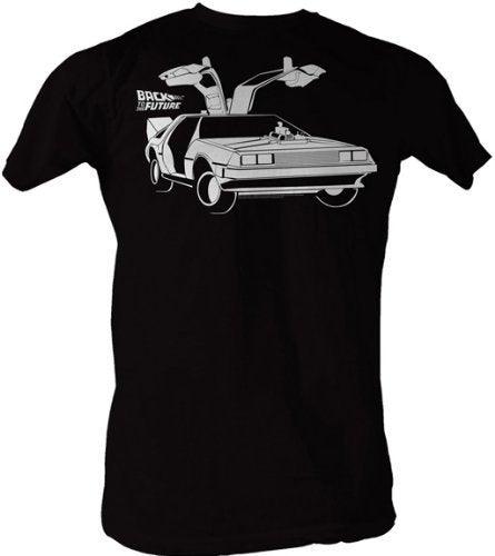 Back to the Future Open Delorean Car T-shirt-tvso