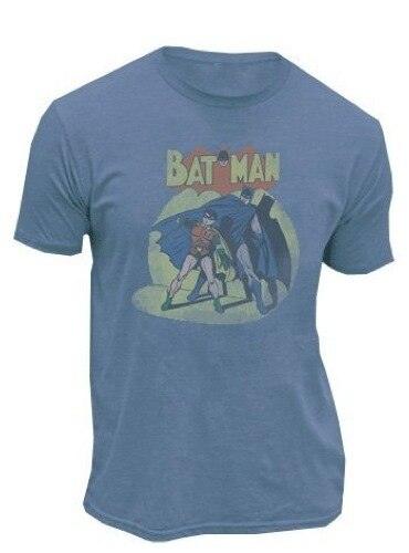 Batman & Robin In The Spotlight Slate T-shirt-tvso