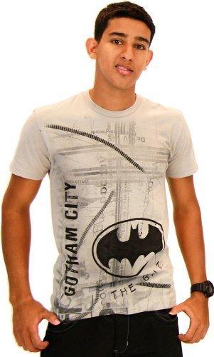 Batman Let It Rain Silver Mens T-Shirt-tvso