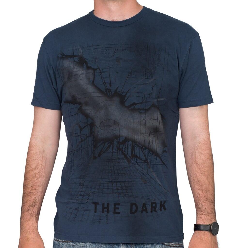 Batman Stay Tune The Dark Navy T-Shirt-tvso