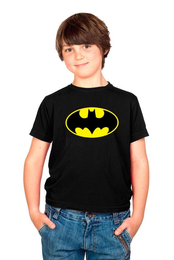 Batman Yellow Logo Youth T-shirt-tvso