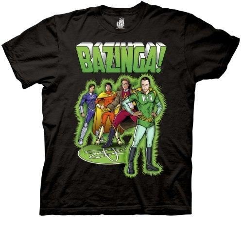 Bazinga Comic Book Characters T-shirt-tvso