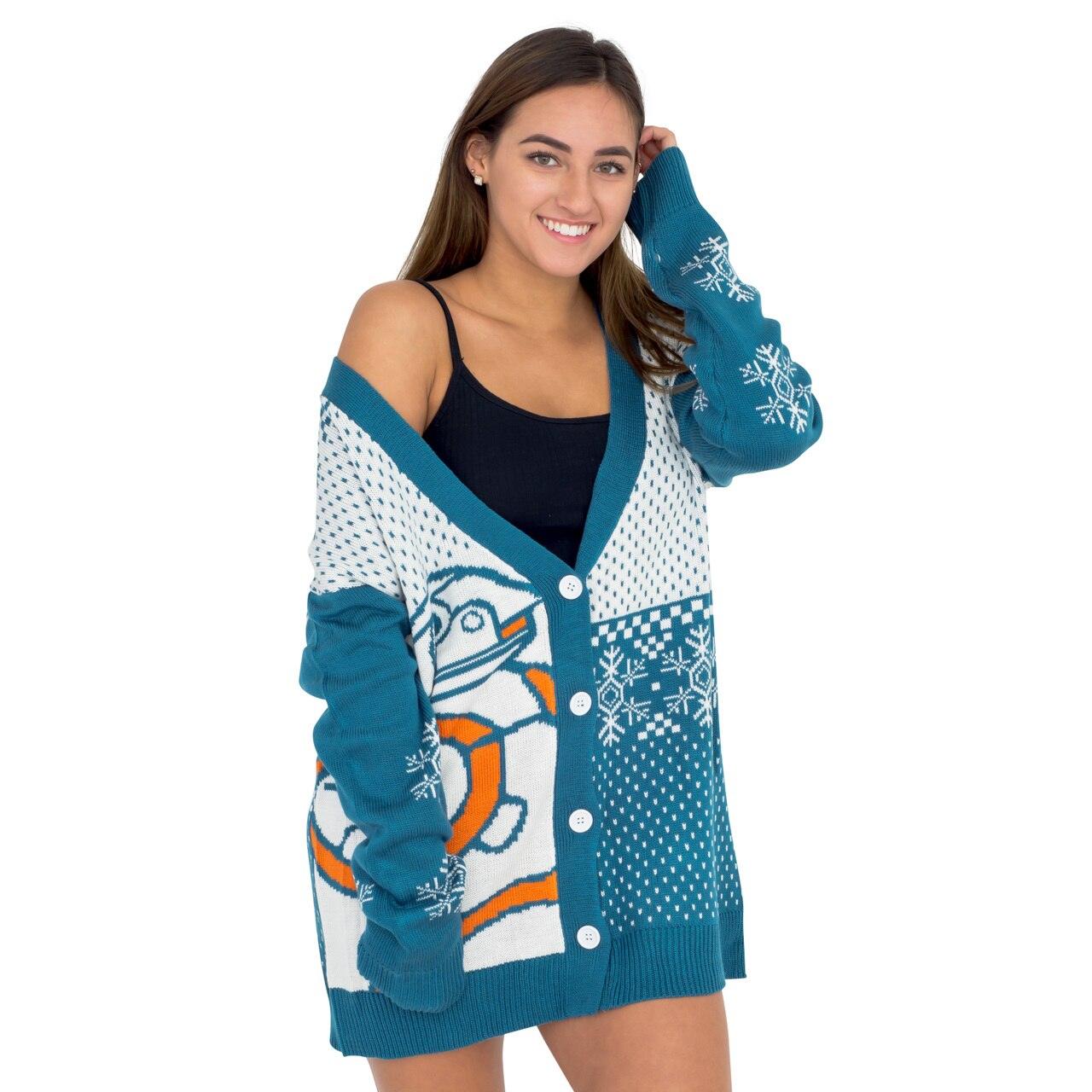BB8 Ugly Christmas Cardigan Sweater-tvso