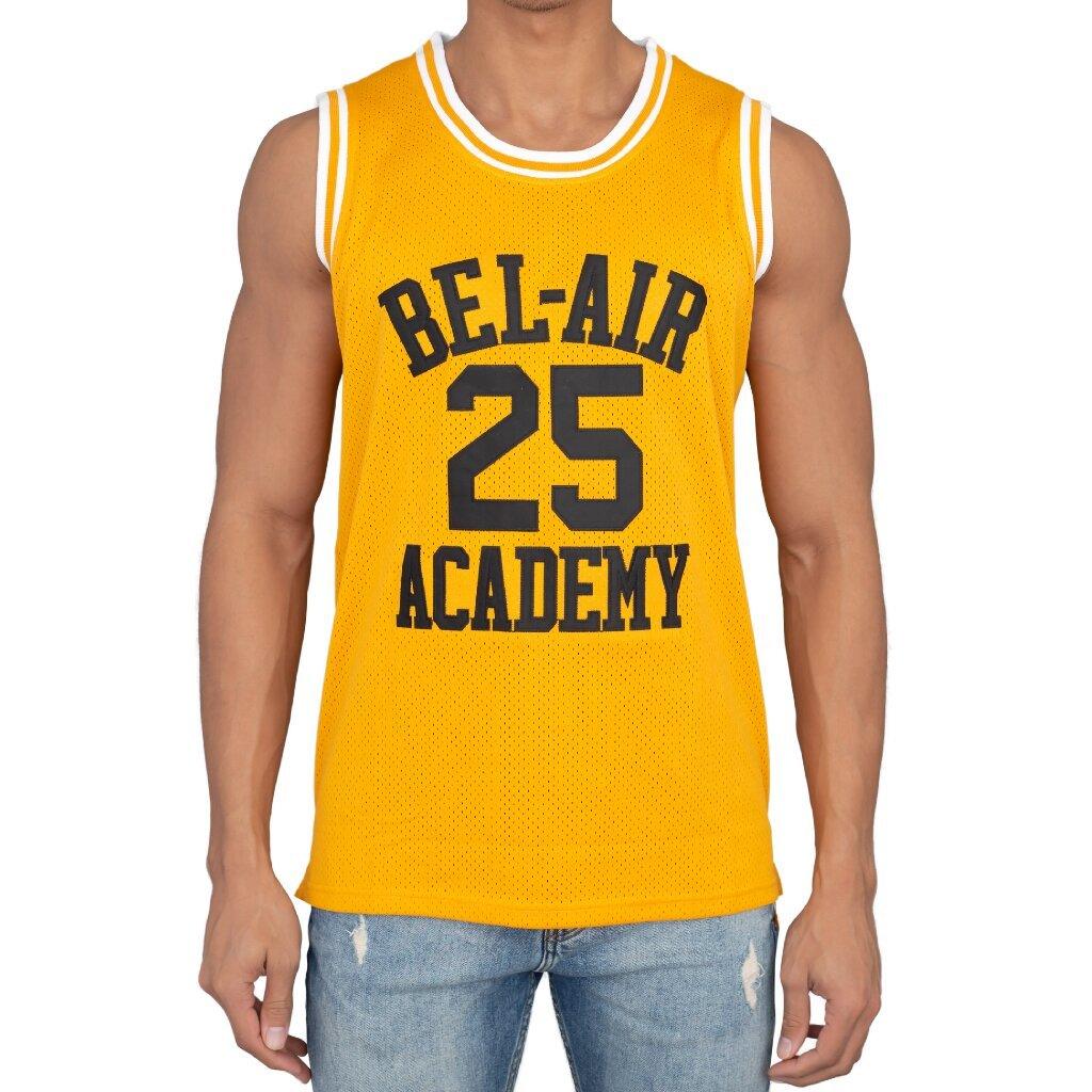 Bel Air Basketball Yellow Jersey-tvso